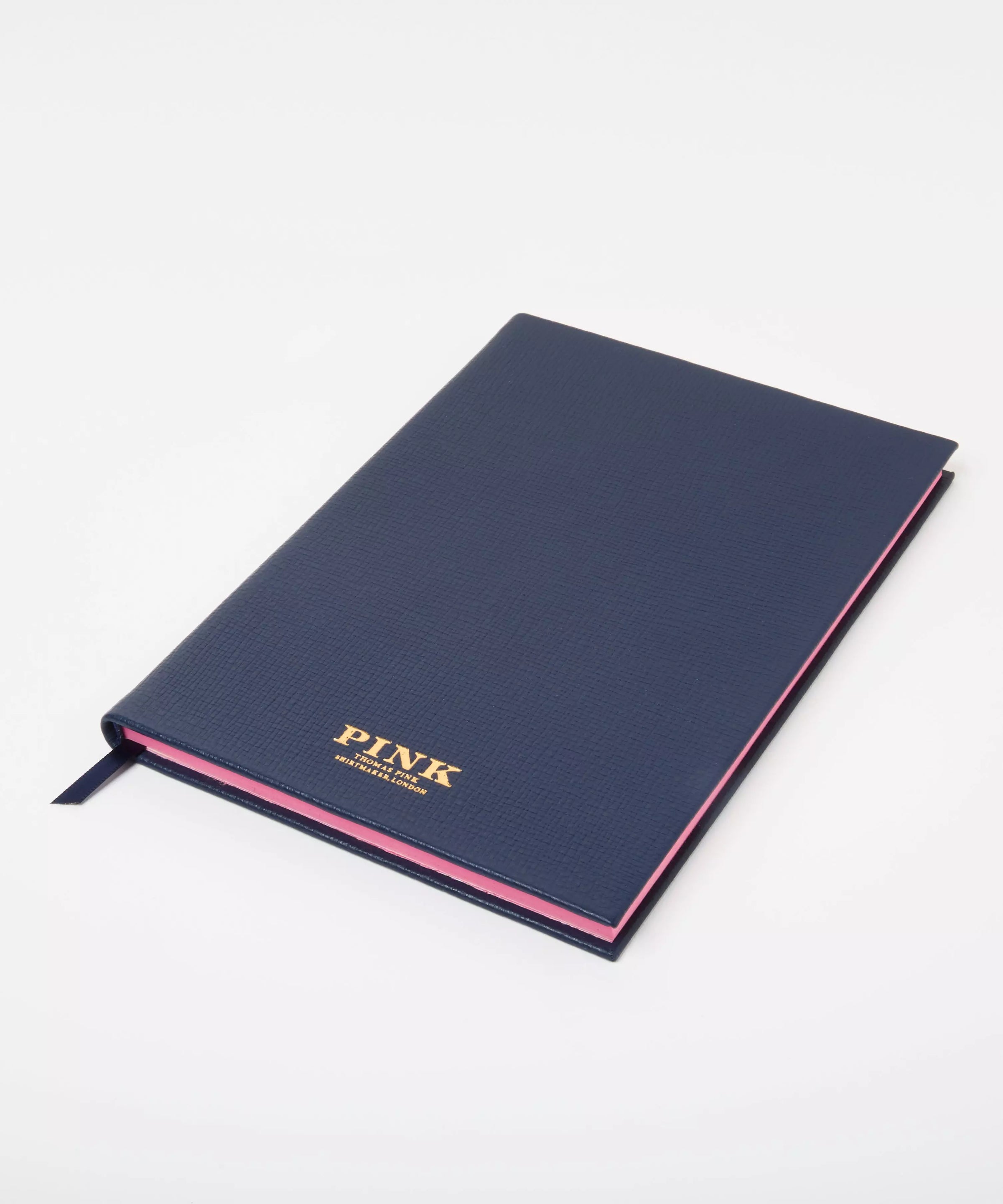 Navy Blue A5 Leather Bound Notebook