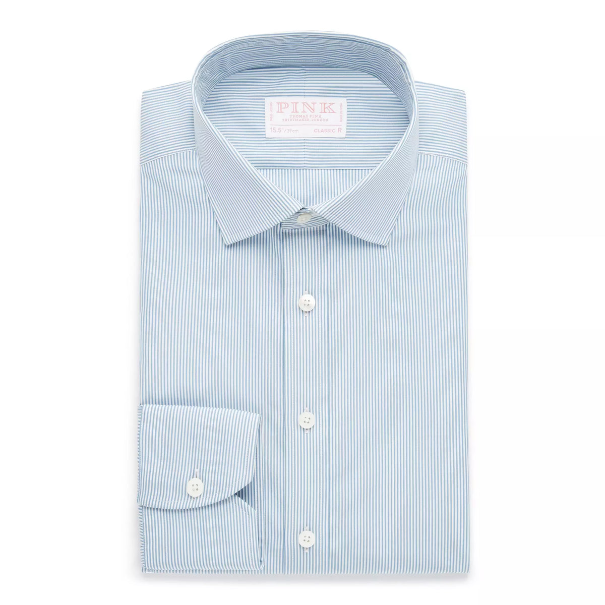Seas Blue & White Classic Fit Supraluxe Fine Bengal Formal Shirt