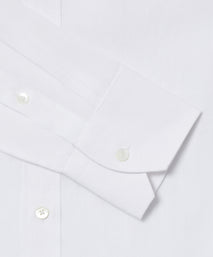 White Classic Fit Essential Linen Button Down Smart Casual Shirt