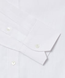 White Classic Fit Essential Linen Smart Casual Shirt