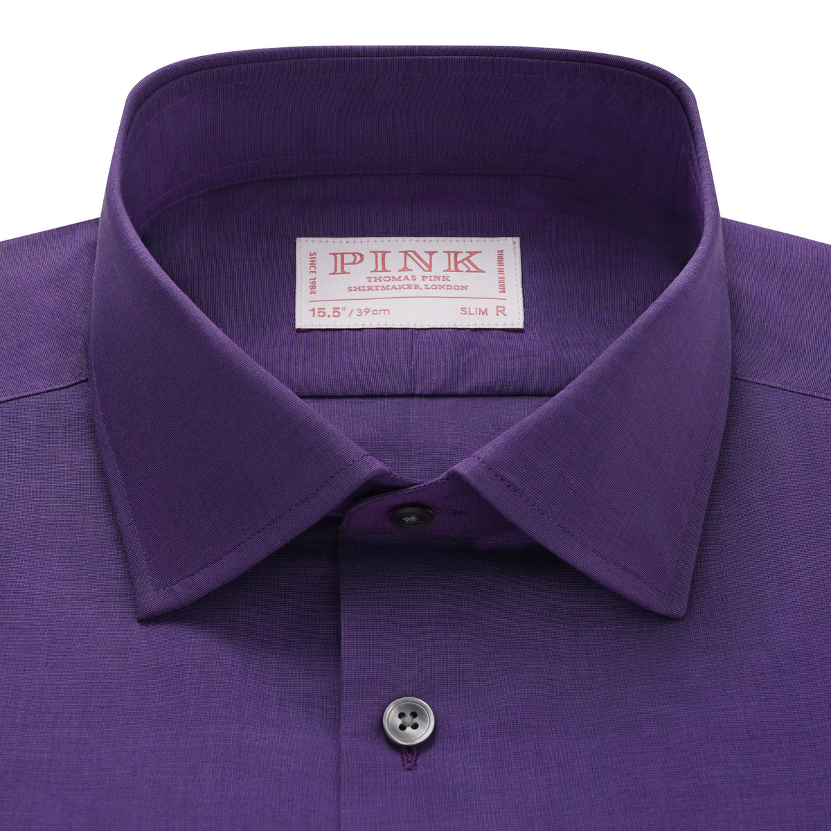 Purple Slim Fit Lightweight End on End Formal Shirt