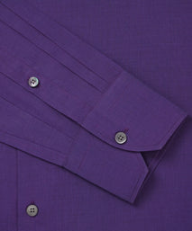 Purple Slim Fit Lightweight End on End Formal Shirt